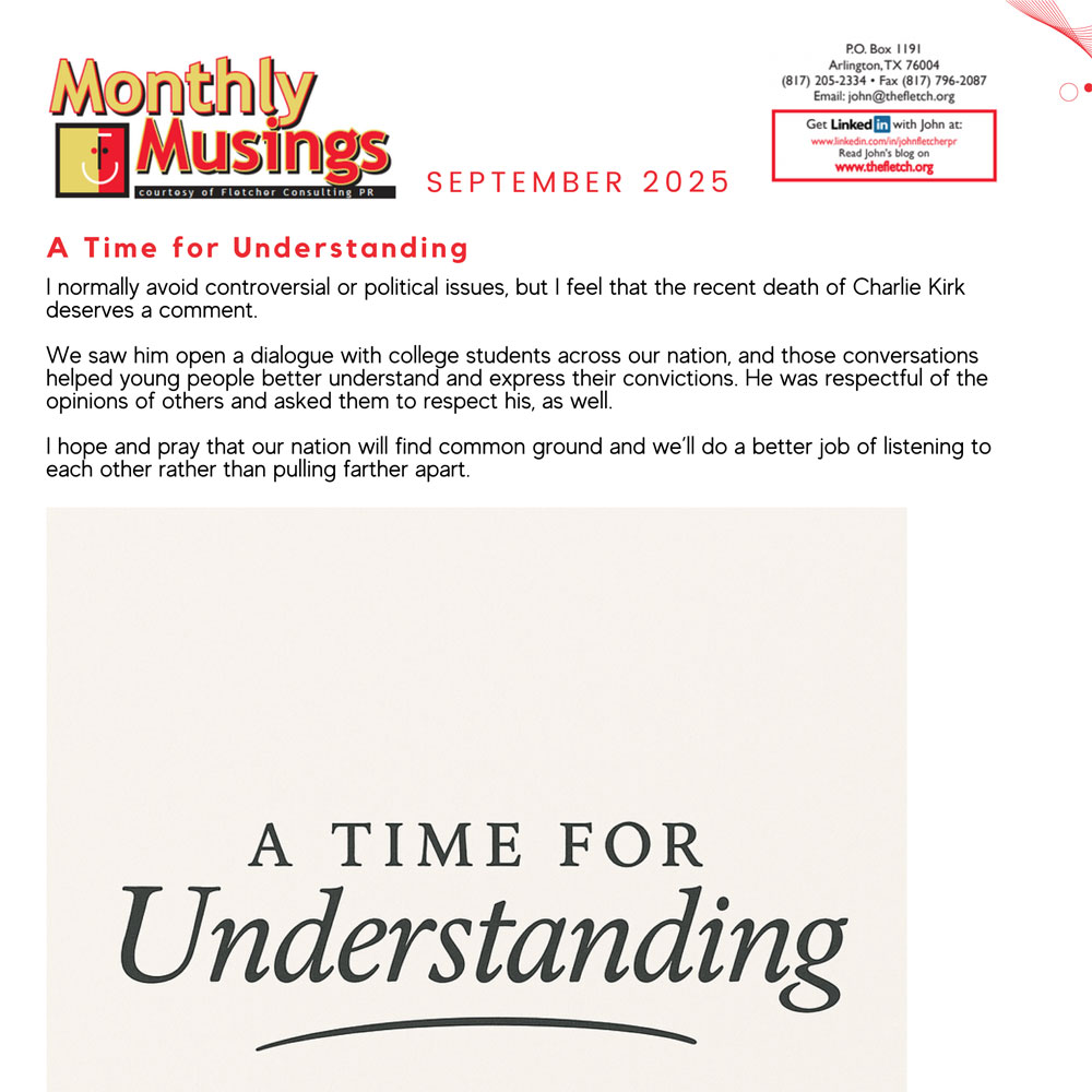 Monthly newsletter