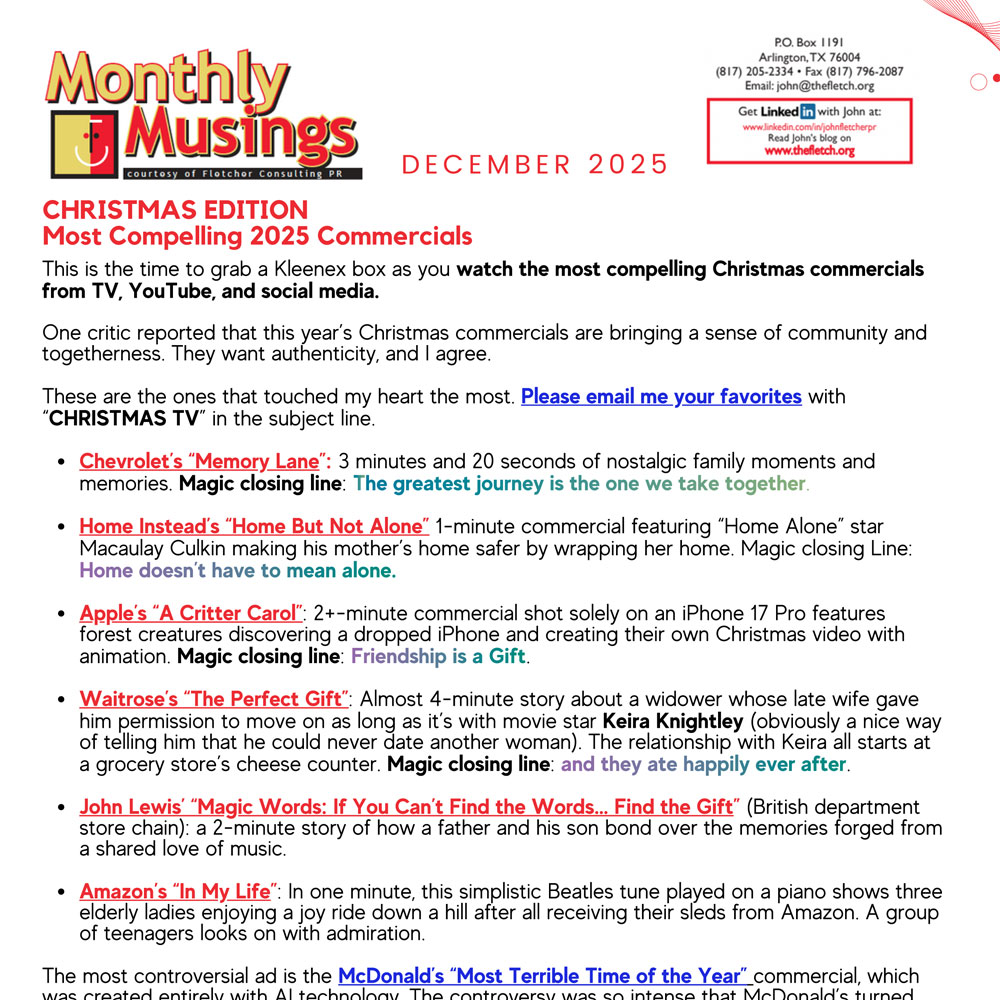 Monthly newsletter from Fletcher Consulting PR on Savannah Bananas' success